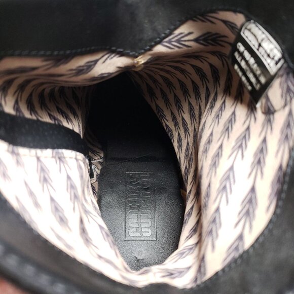 Code West Womens Size 9 Black Faux Suede Western Ankle Boots - Picture 9 of 9